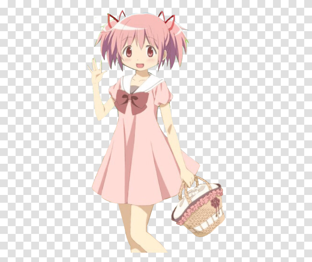 Madoka Magica Hime Cut, Clothing, Person, Coat, Girl Transparent Png