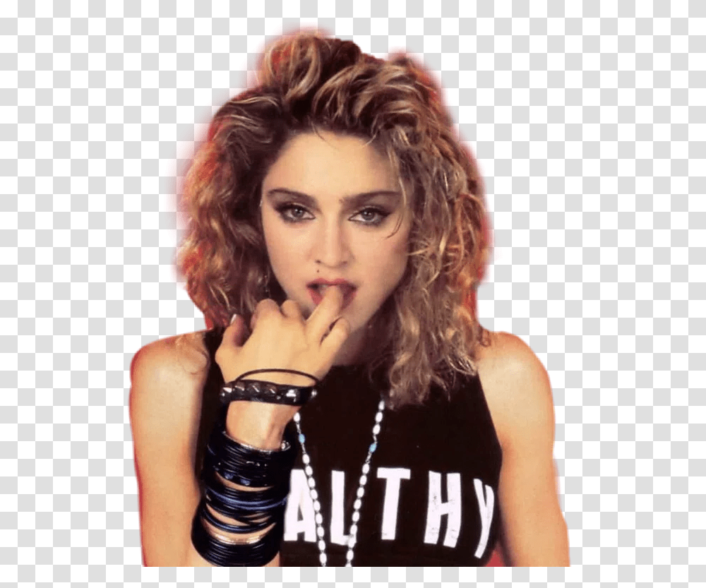 Madonna 80s Madonna Hair 80s, Blonde, Woman, Girl, Kid Transparent Png