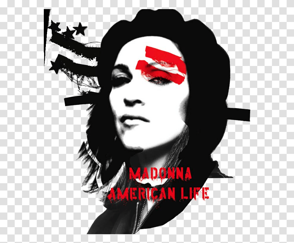 Madonna American Life Album Cover Download American Life Album Cover, Head, Poster, Advertisement, Face Transparent Png