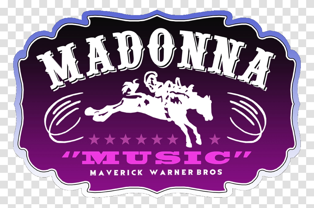 Madonna Fanmade Covers Music Logo Illustration, Label, Text, Sticker, Leisure Activities Transparent Png