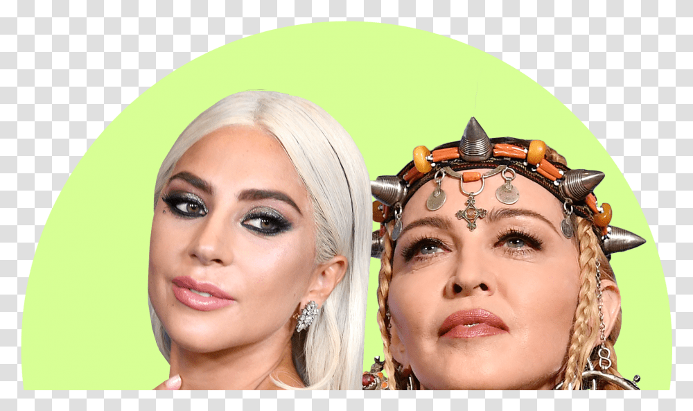 Madonna May Have Reignited Her Feud With Lady Gaga Headpiece, Face, Person, Human, Accessories Transparent Png