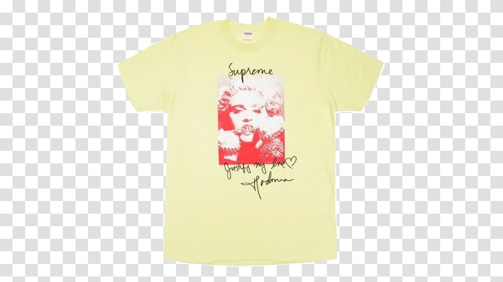 Madonna Supreme Pale Yellow, Apparel, T-Shirt Transparent Png