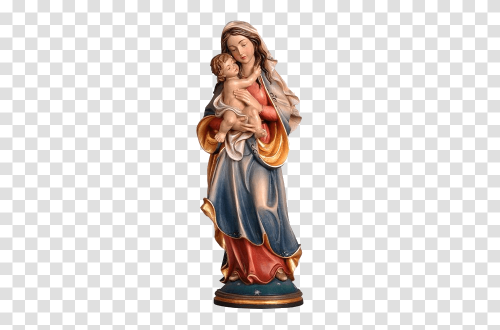 Madonna With Baby Jesus Vii Ornatis, Figurine, Person, Human Transparent Png