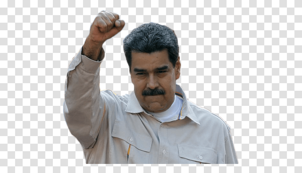Maduro, Person, Hand, Shirt Transparent Png