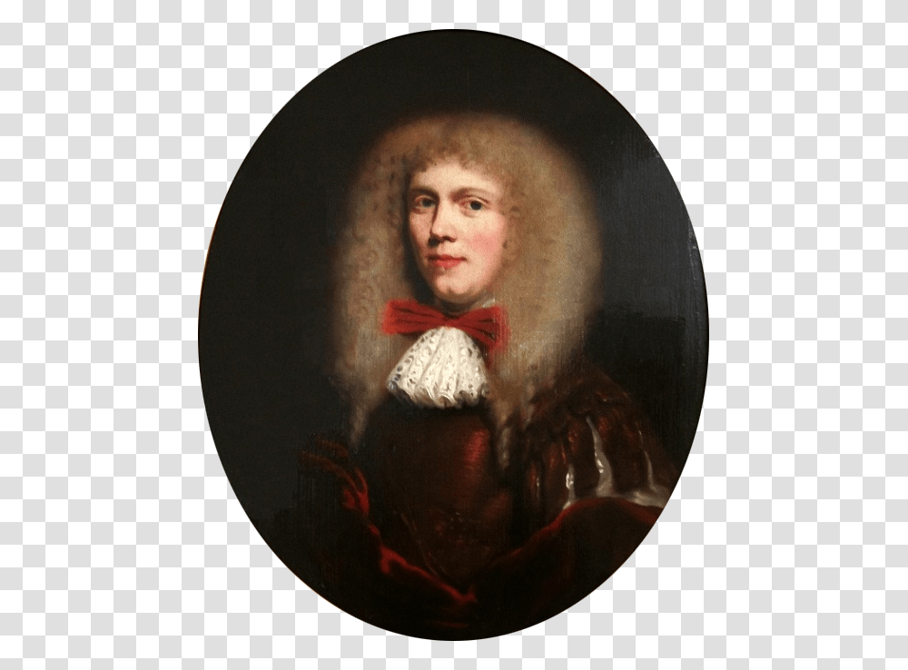 Maes Portrait Of A Man In A Wig Nicolaes Maes, Painting, Person, Human Transparent Png