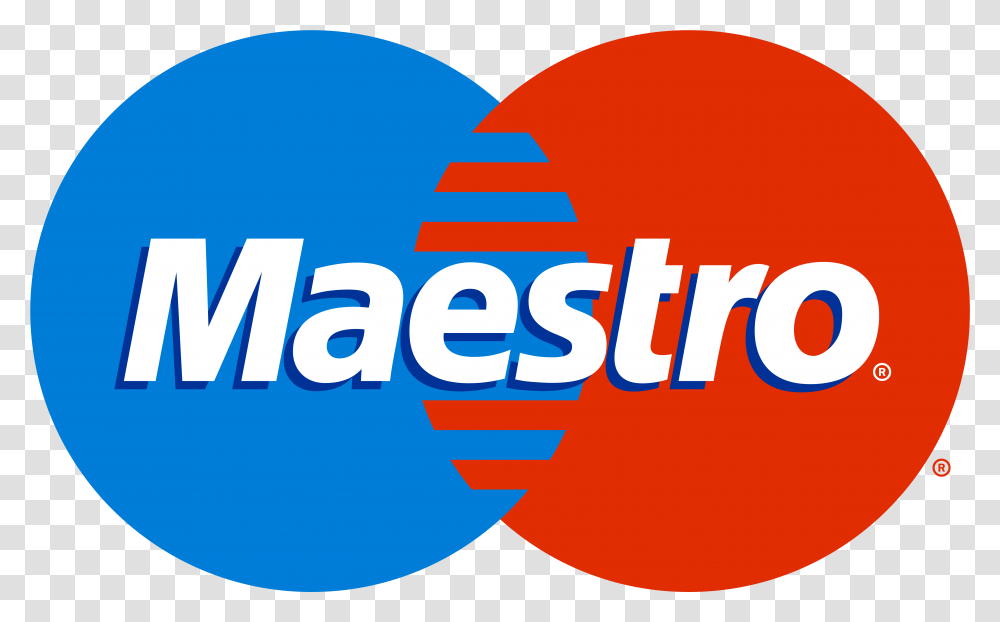Maestro Mastercard Logo Blue Red, Symbol, Label, Text, Word Transparent Png