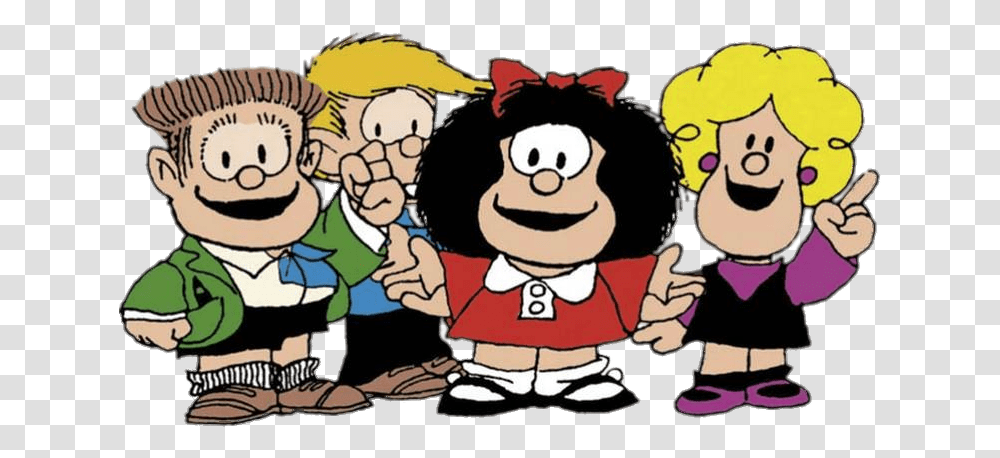 Mafalda And Friends Image Animation, Cushion, Art, Book, Performer Transparent Png