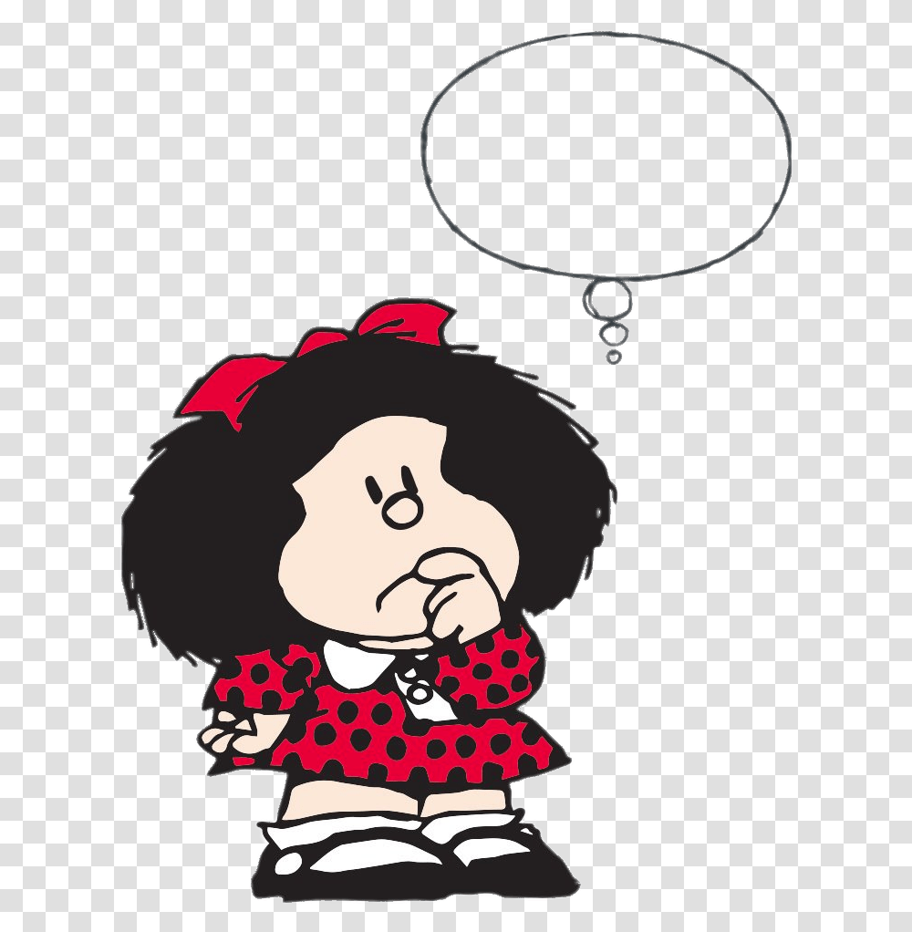 Mafalda Thinking Hard Vignette Dicembre Buona Domenica, Accessories, Accessory, Jewelry, Necklace Transparent Png