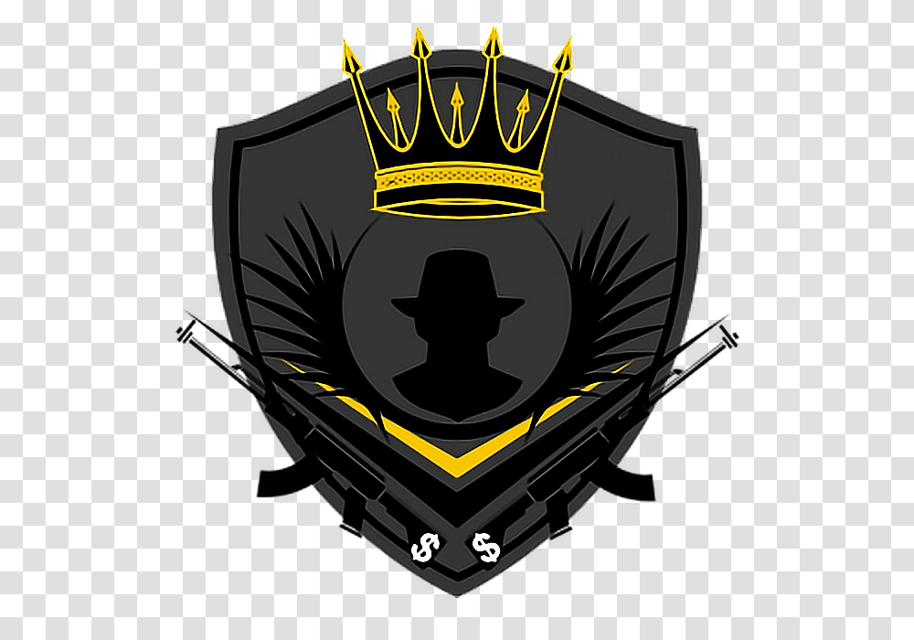 Mafia Crown Logo Gold, Armor, Shield, Emblem Transparent Png