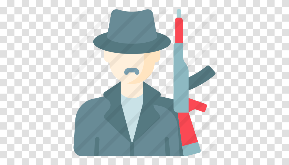 Mafia Illustration, Hat, Clothing, Person, People Transparent Png