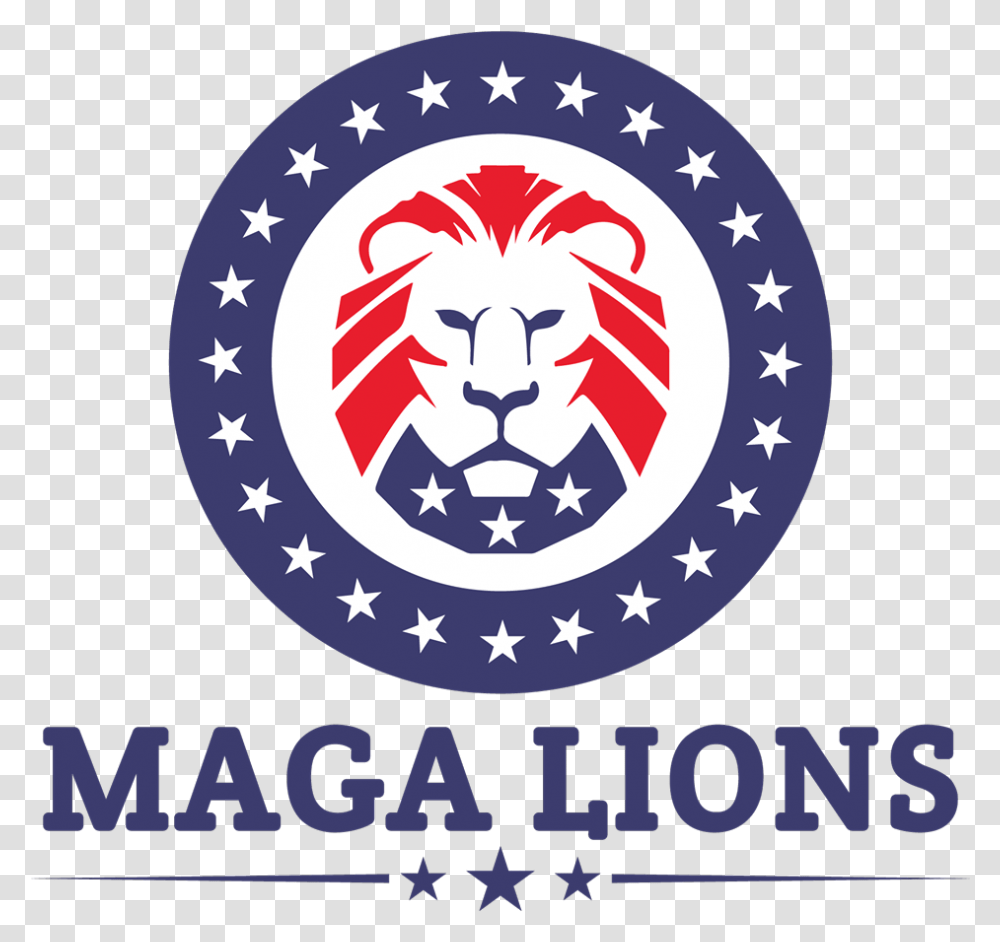 Maga Lion White Supremacist Lion Logo, Trademark, Poster, Advertisement Transparent Png