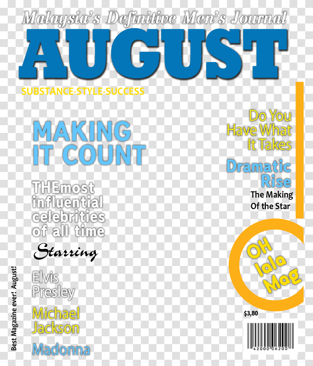 Magazine Cover Fake Magazine Covers Templates, Poster, Advertisement, Flyer, Paper Transparent Png