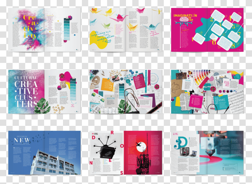 Magazine Flatlayspreads Creativity Download, Poster, Advertisement, Collage, Flyer Transparent Png
