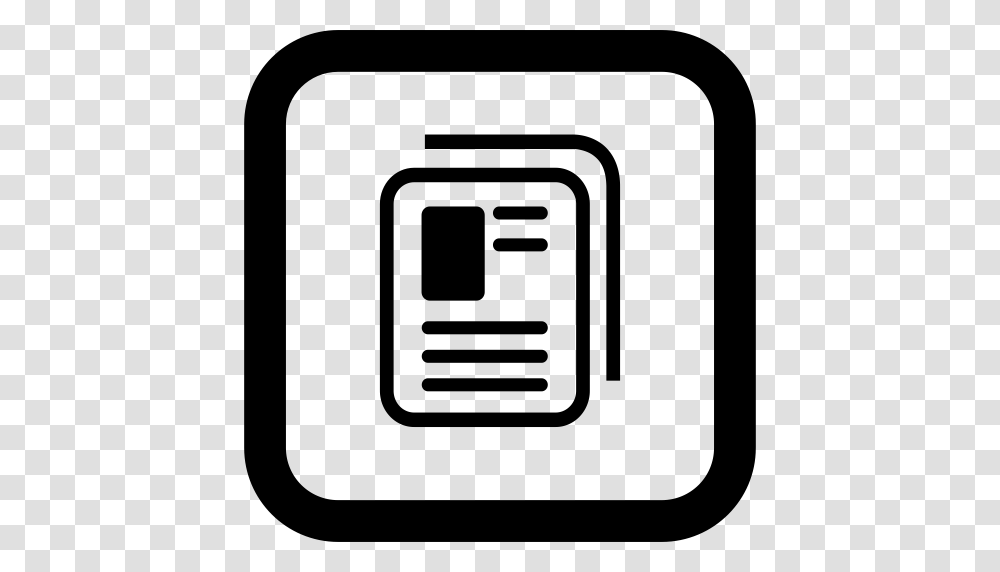 Magazine Module Magazine News Icon With And Vector Format, Gray, World Of Warcraft Transparent Png