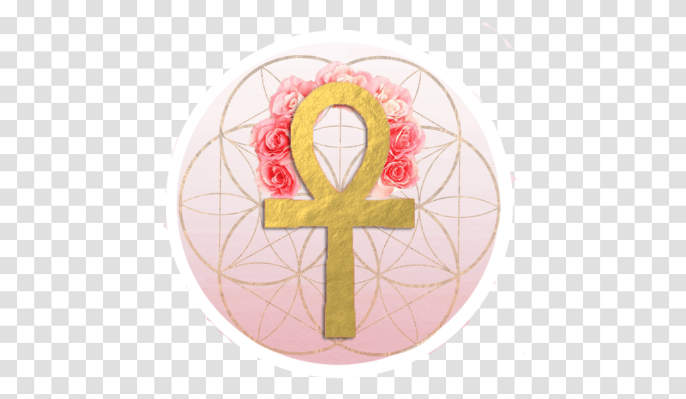 Magdalena Rising A Free Journey Into The Heart Of Rose Circle, Symbol, Cross, Clock Tower, Architecture Transparent Png