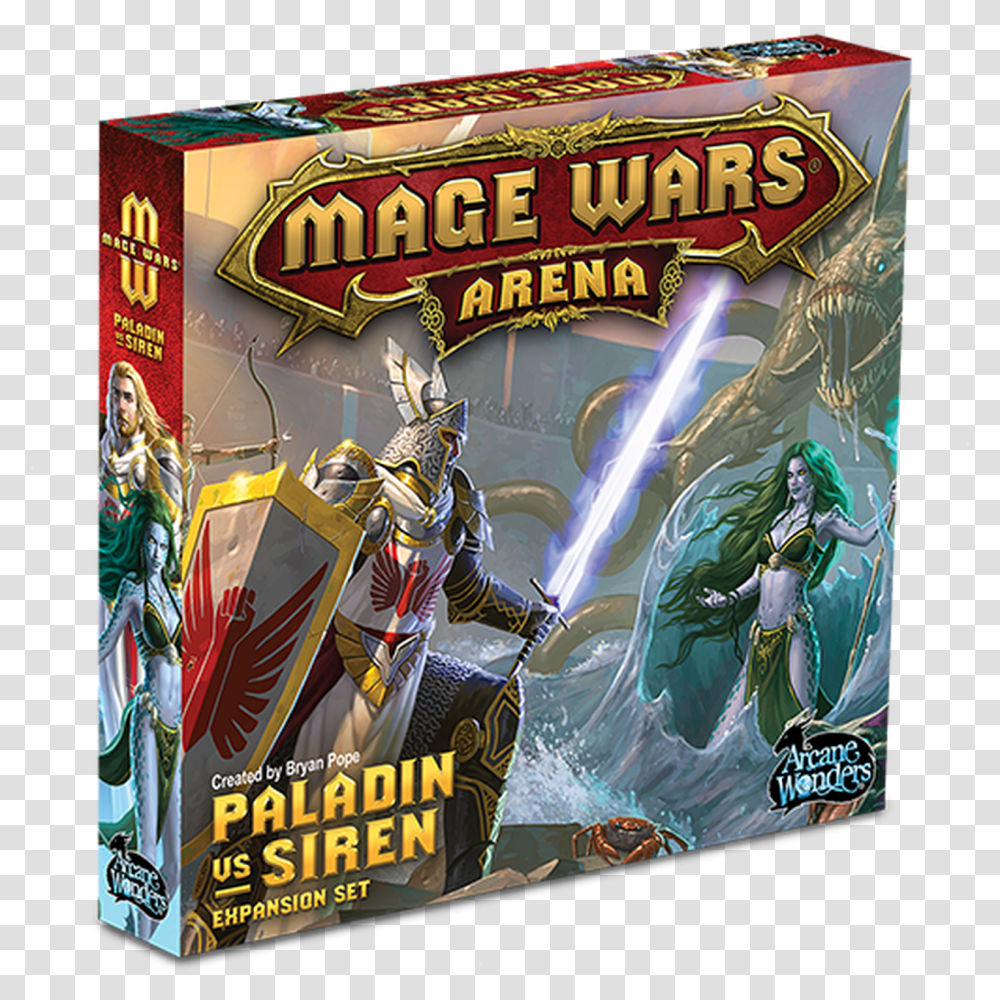 Mage Wars Arena Paladin Vs Siren Box Mage Wars Arena Druid Vs Necromancer, Person, Outdoors, Nature, Poster Transparent Png