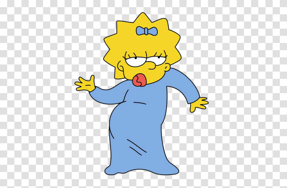 Maggie Simpson Image Maggie Simpson, Hand, Light, Graphics, Art Transparent Png