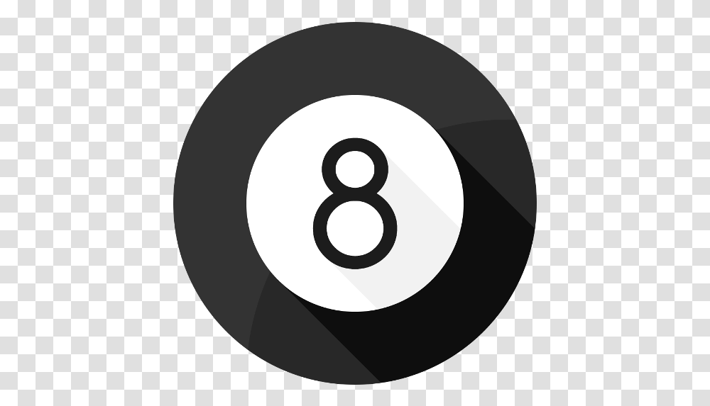 Magic 8 Ball Picture Twitter Black Circle Icon, Number, Symbol, Text, Alphabet Transparent Png