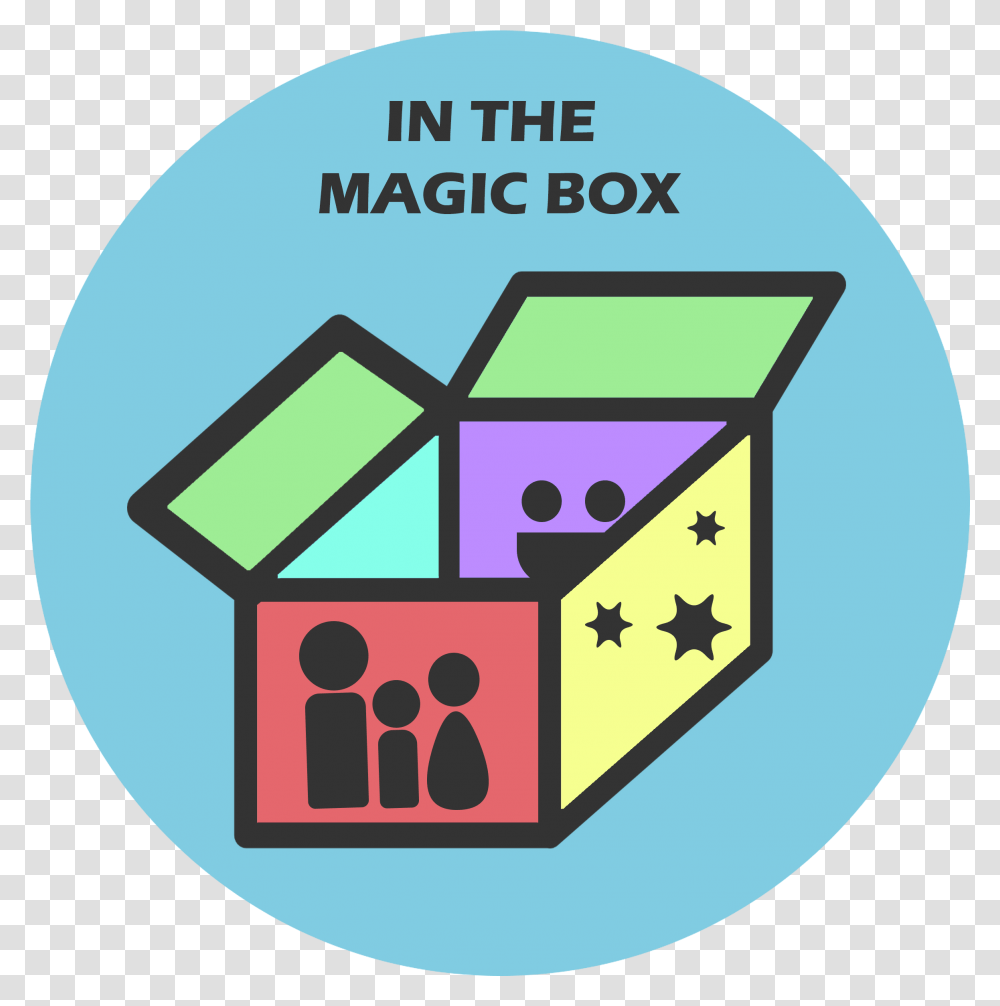 Magic Box Box Clipart Black And White, Recycling Symbol, Carton Transparent Png