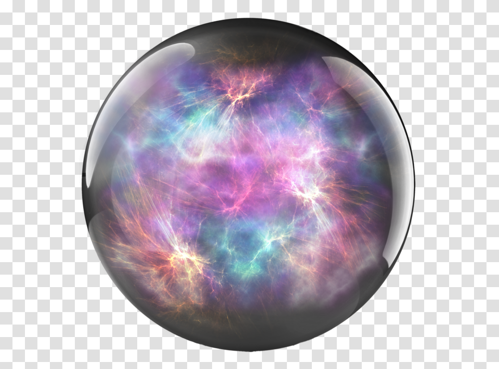Magic Crystal Ball, Sphere, Moon, Outer Space, Night Transparent Png