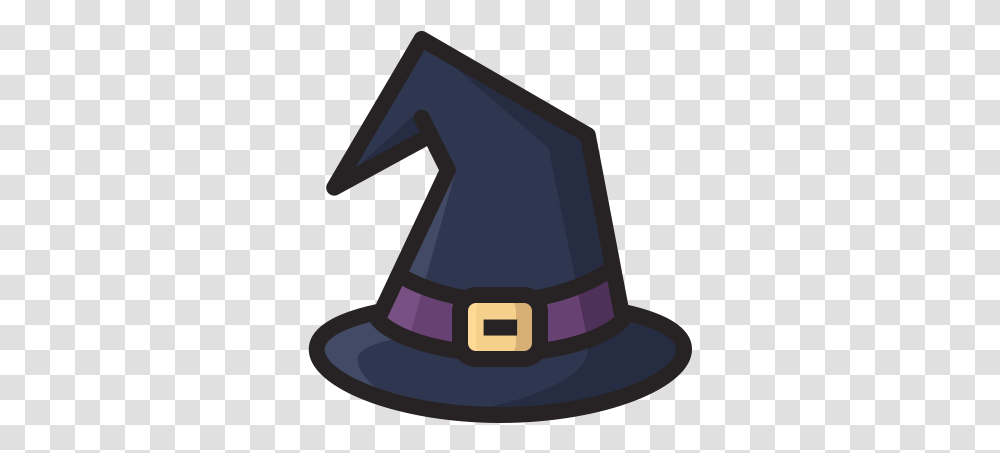 Magic Halloween Horror Scary Hat Witch Icon Icon, Clothing, Apparel, Cowboy Hat, Symbol Transparent Png