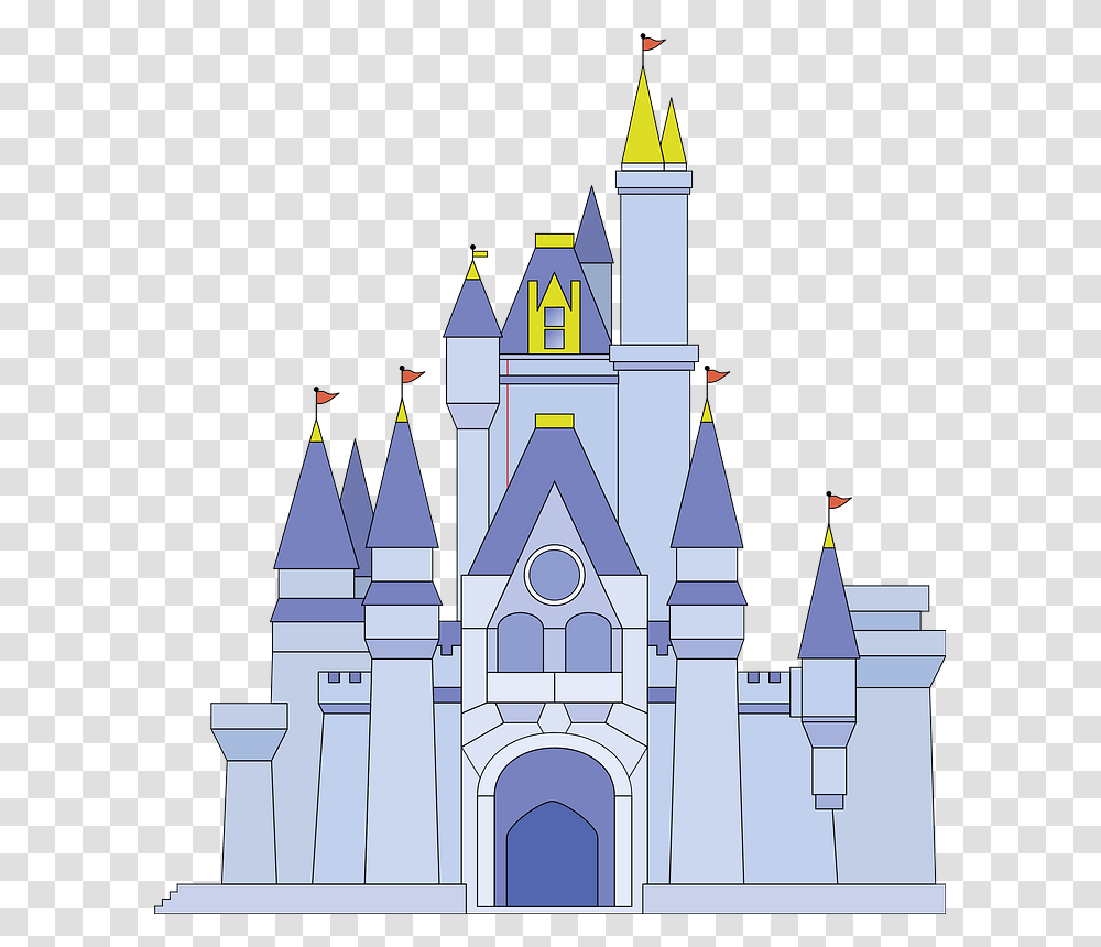 Magic Kingdom Castle Clipart Castle Disney World Cinderella Cartoon, Spire, Tower, Architecture, Building Transparent Png