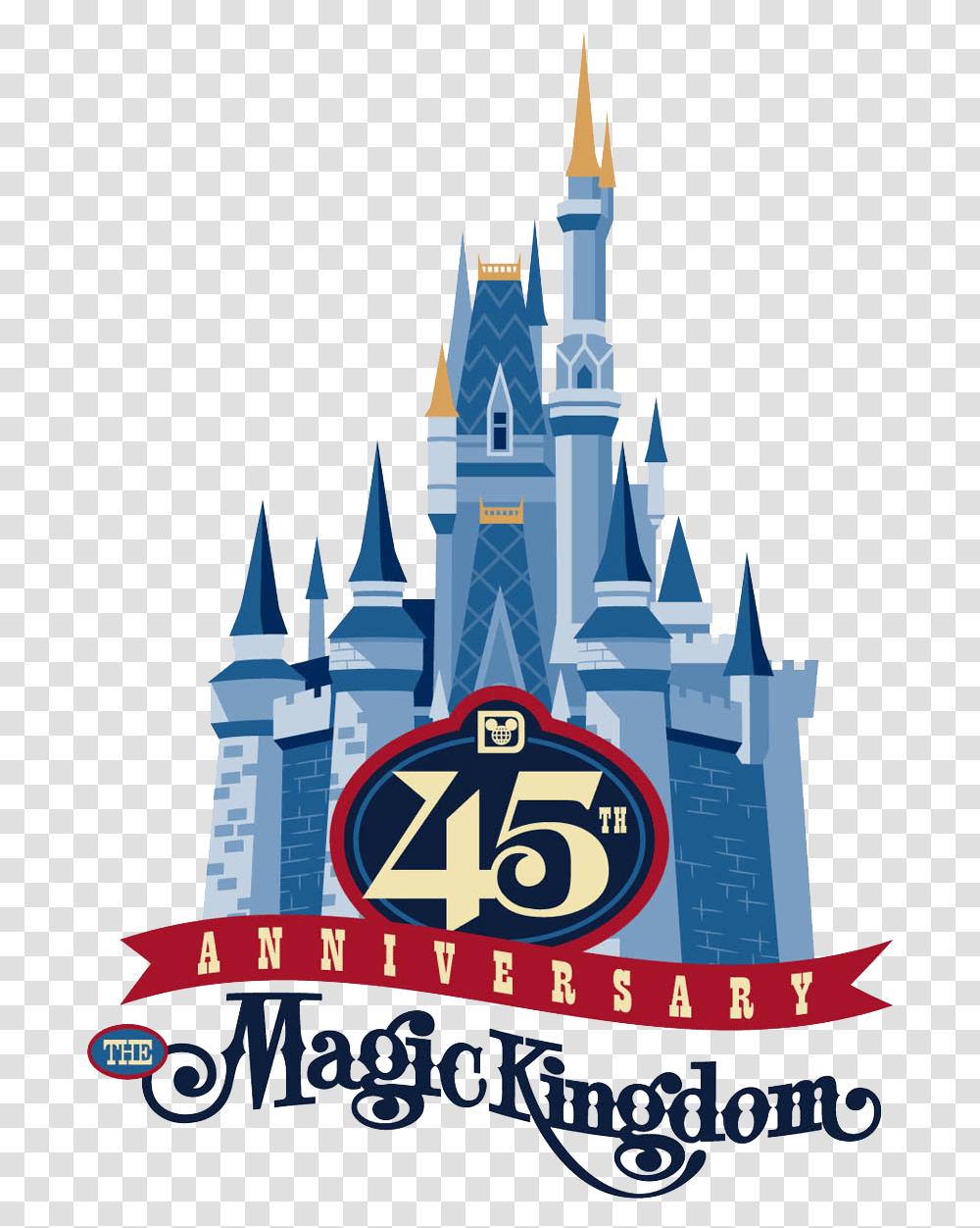 Magic Kingdom Disney Magic Kingdom Logo, Architecture, Building, Castle, Theme Park Transparent Png