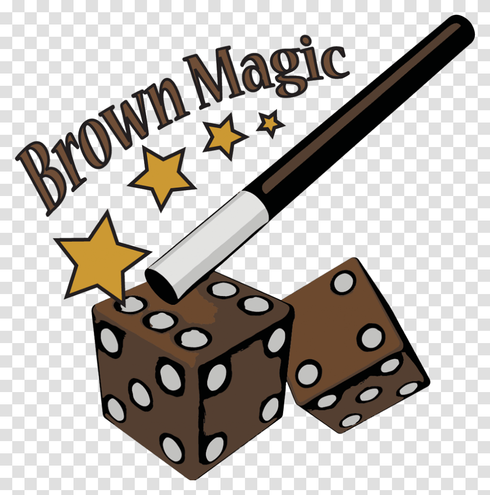 Magic Logo Brown Magic, Game, Dice, Knitting Transparent Png
