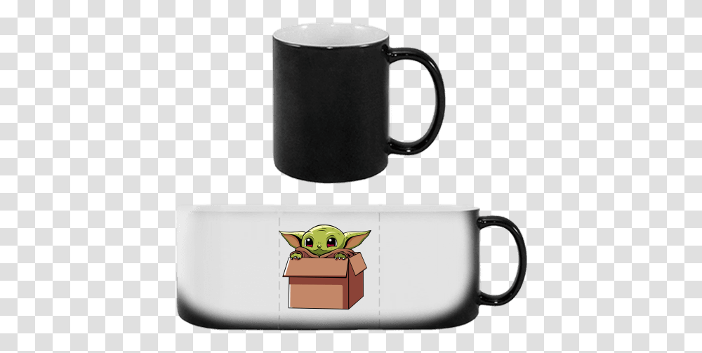Magic Mug 330 Ml With Printing Baby Yoda Surprise Mug, Coffee Cup Transparent Png