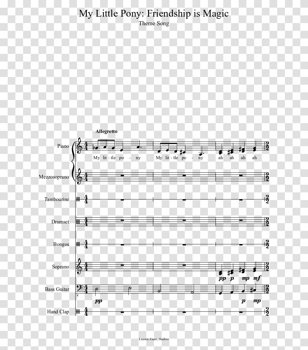 Magic Music Notes Graphic Black And White Download My Little Pony Theme Song Notes, Gray, World Of Warcraft Transparent Png