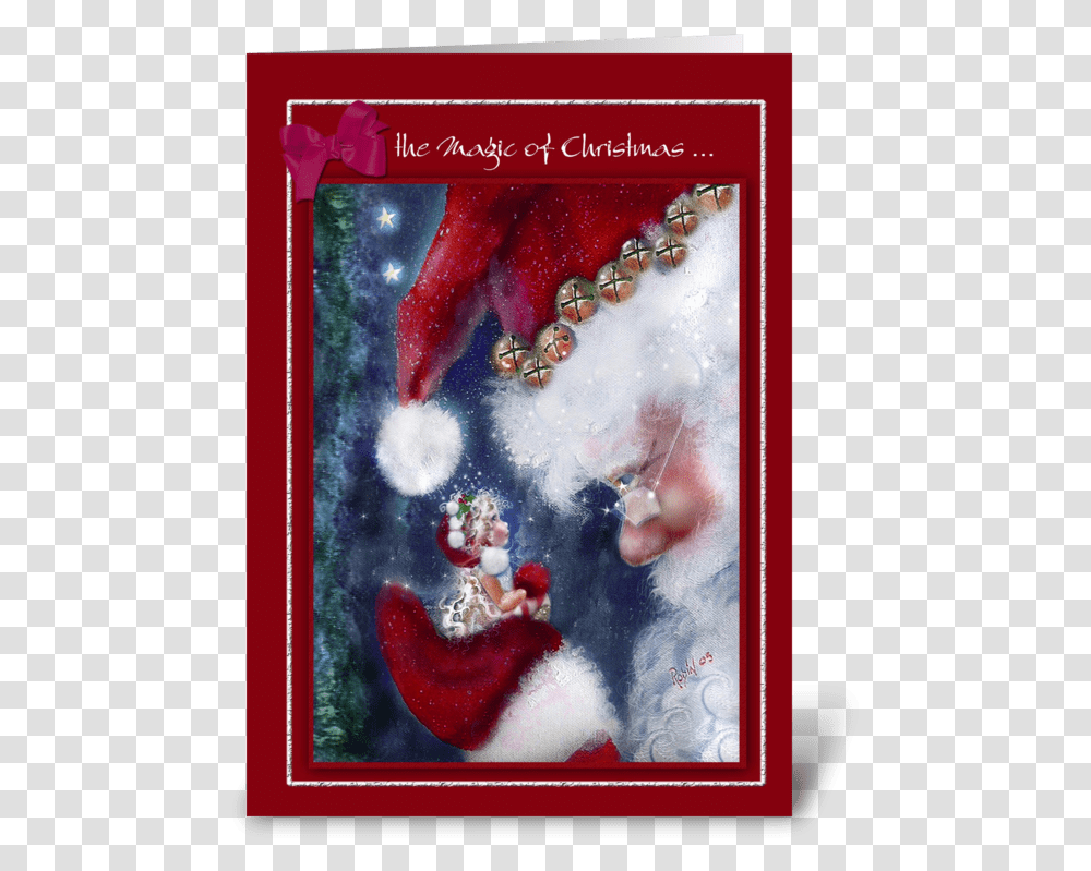 Magic Of Christmas Santa And Elf Greeting Card Fairy Christmas Wishes, Advertisement, Mail, Envelope Transparent Png