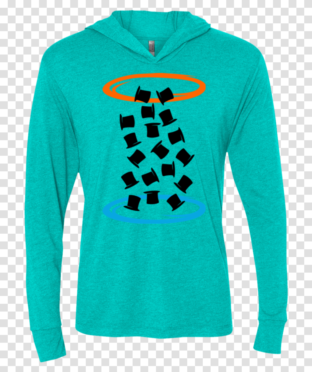 Magic Portal Triblend Long Sleeve Hoodie Tee T Shirt, Apparel, Sweatshirt, Sweater Transparent Png