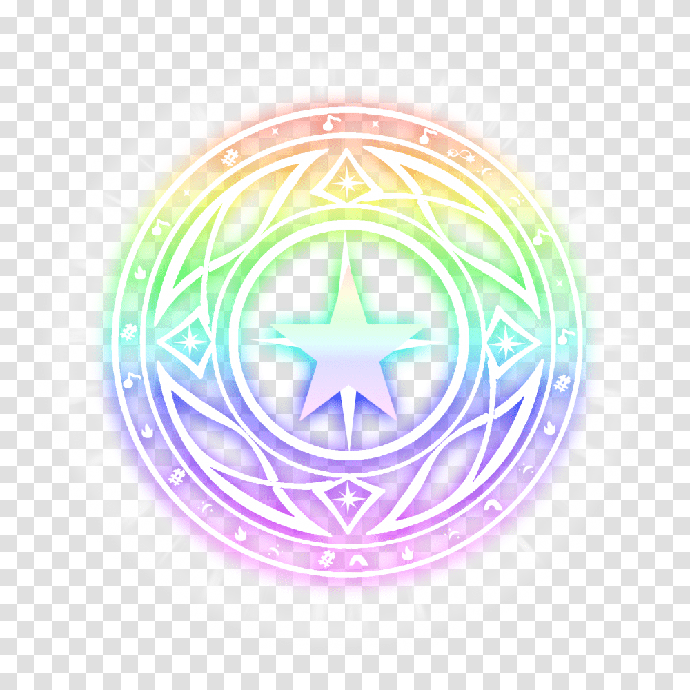 Magic Rainbow V43 22472 Kb Circle, Symbol, Star Symbol, Logo, Trademark Transparent Png