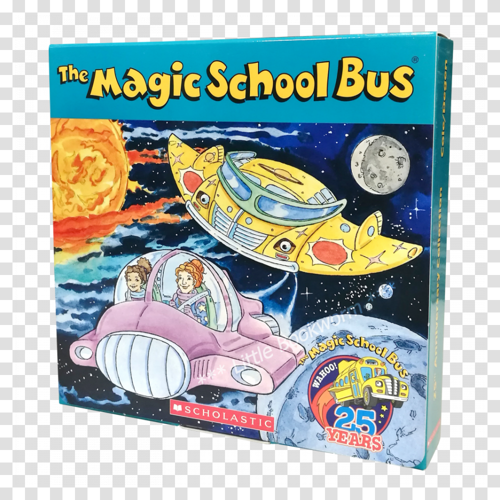 Magic School Bus 25th Anniversary Box Set Itemprop Magic School Bus Sees Stars, Arcade Game Machine, Angry Birds, Pac Man Transparent Png