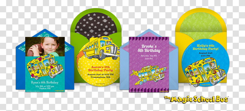 Magic School Bus Online Invitations Magic School Bus, Flyer, Poster, Paper, Advertisement Transparent Png