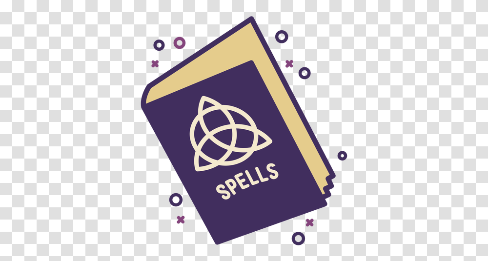 Magic Spell Book Icon Magic, Text, Label, Passport, Graphics Transparent Png