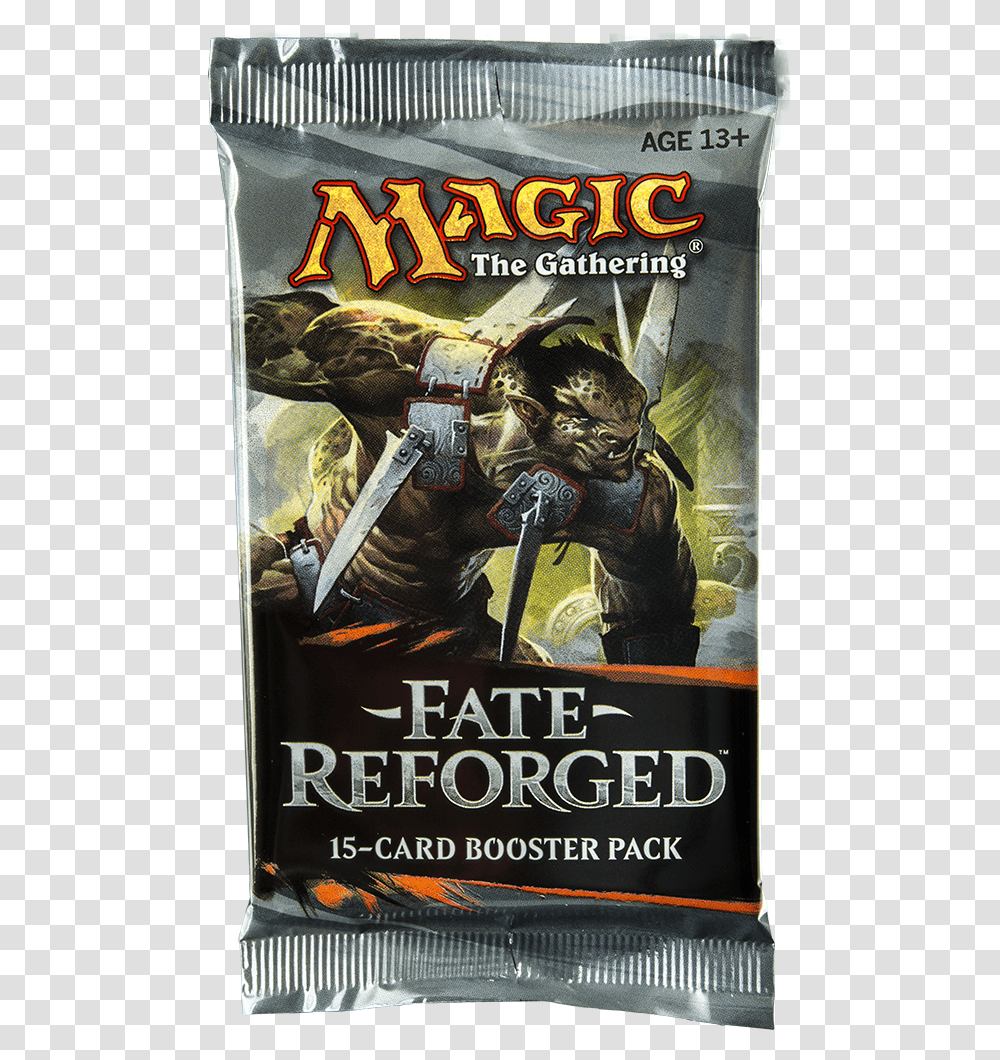 Magic The Gathering Fate Reforged Booster Pack, Book, Advertisement, Poster, Person Transparent Png