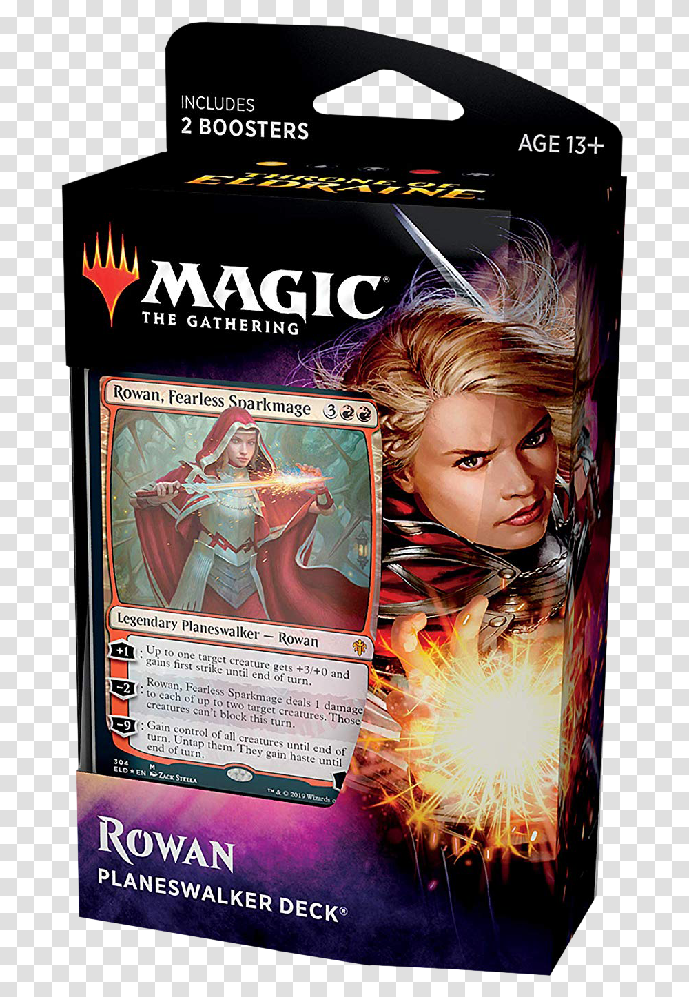 Magic The Gathering Throne Of Eldraine Planeswalker, Poster, Advertisement, Person, Flyer Transparent Png