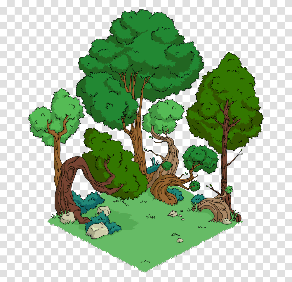 Magic Tree House Clipart Jpg Freeuse Download Treehouse Serfsons Simpsons Tapped Out, Green, Painting, Plant, Drawing Transparent Png