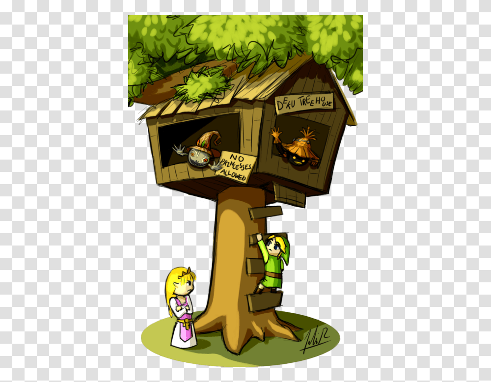 Magic Tree House Clipart Vector Freeuse Library Nintendo Cartoon, Building, Person, Human, Architecture Transparent Png