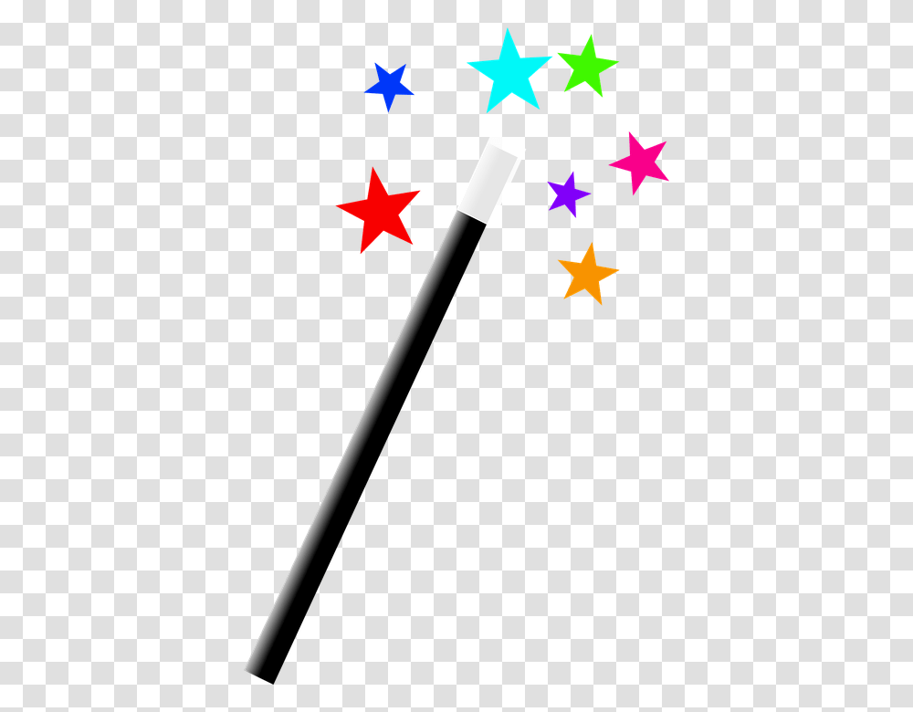 Magic Wand Clipart, Star Symbol, Cross Transparent Png