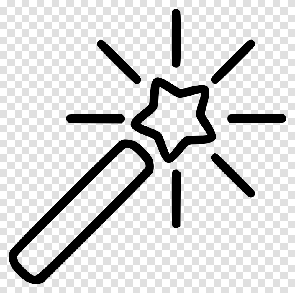Magic Wand Comments Self Centered Symbol, Stencil Transparent Png