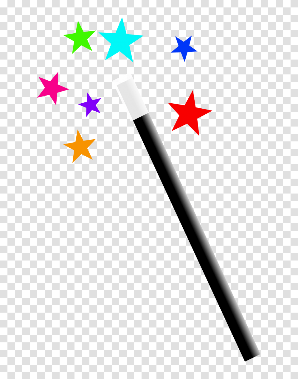 Magic Wand Group With Items, Star Symbol Transparent Png