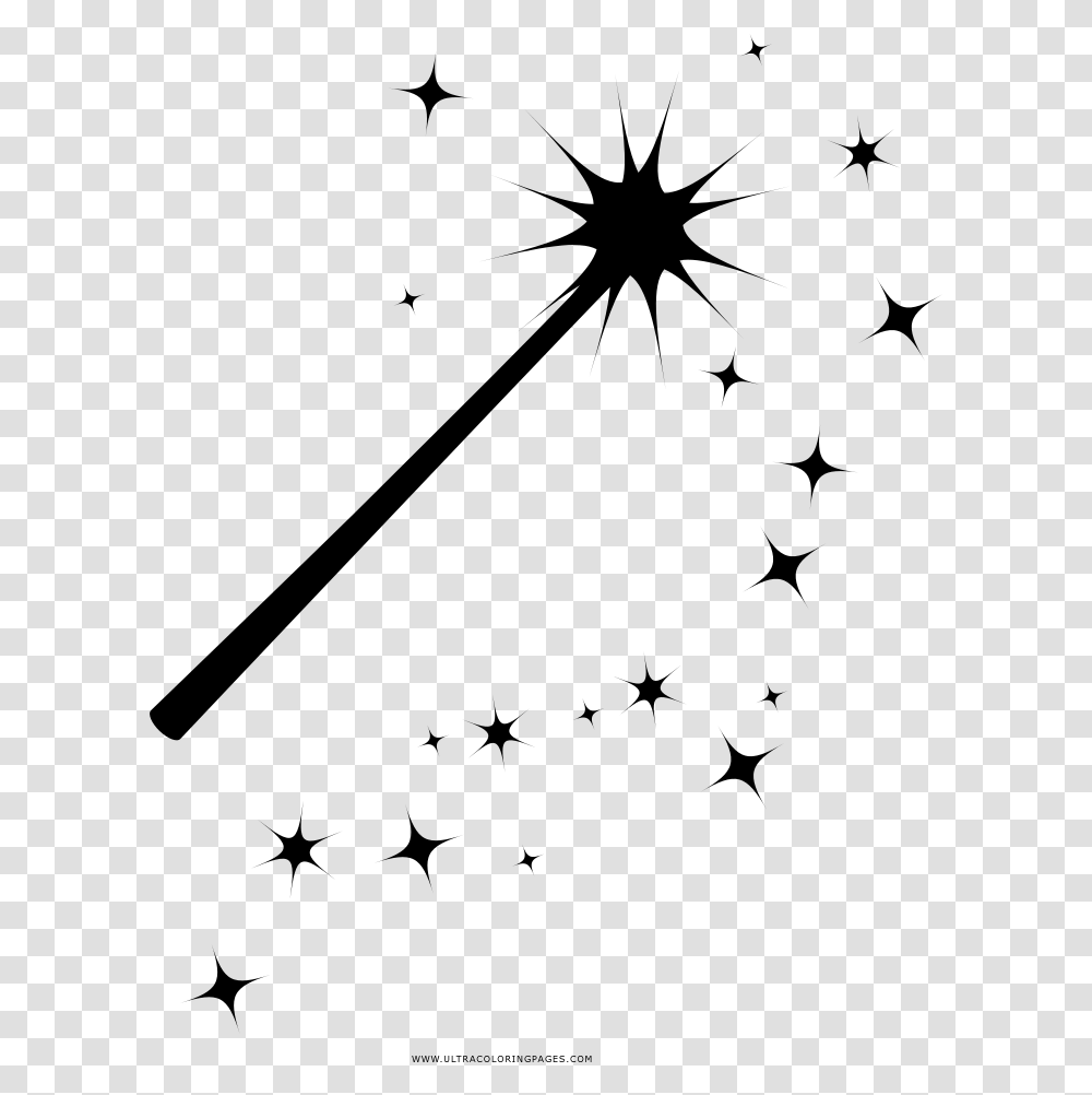 Magic Wand Harry Potter Wand Coloring Page, Gray Transparent Png