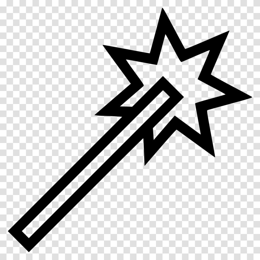 Magic Wand Tool Graphic Select Comments Magic Wand Tool Icon Photoshop, Star Symbol, Sword, Blade Transparent Png