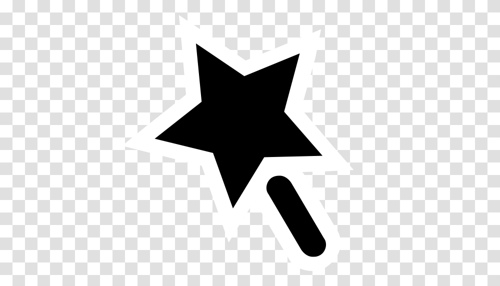 Magic Wand Witch Magic Wand Icon With And Vector Format, Cross, Star Symbol Transparent Png