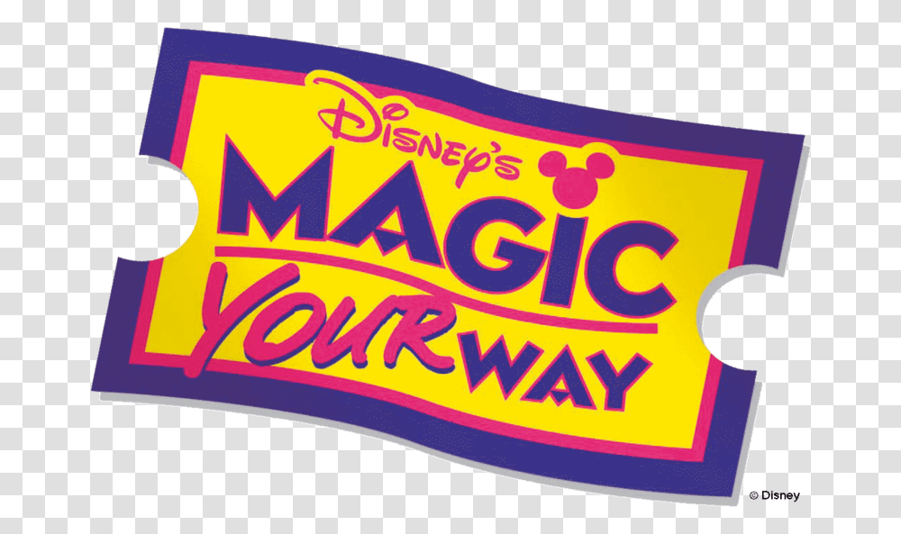 Magic Your Way Logo Disney, Label, Crowd, Banner Transparent Png