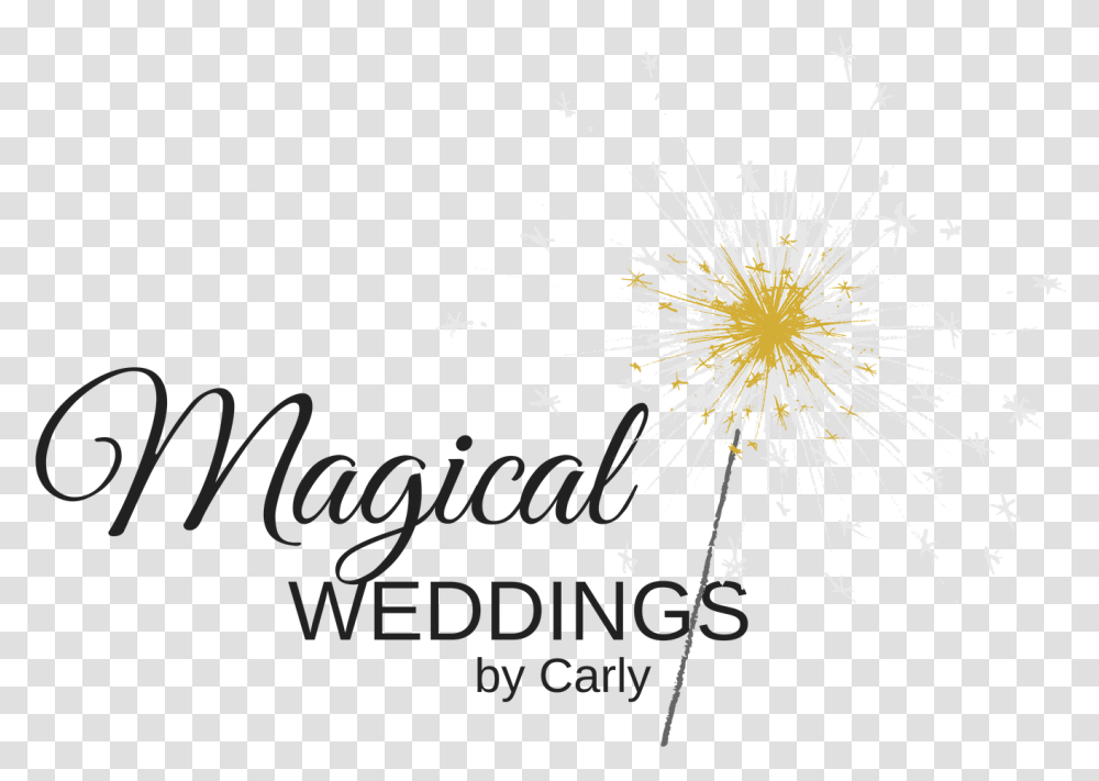 Magical Weddings Calligraphy, Nature, Outdoors, Night, Fireworks Transparent Png