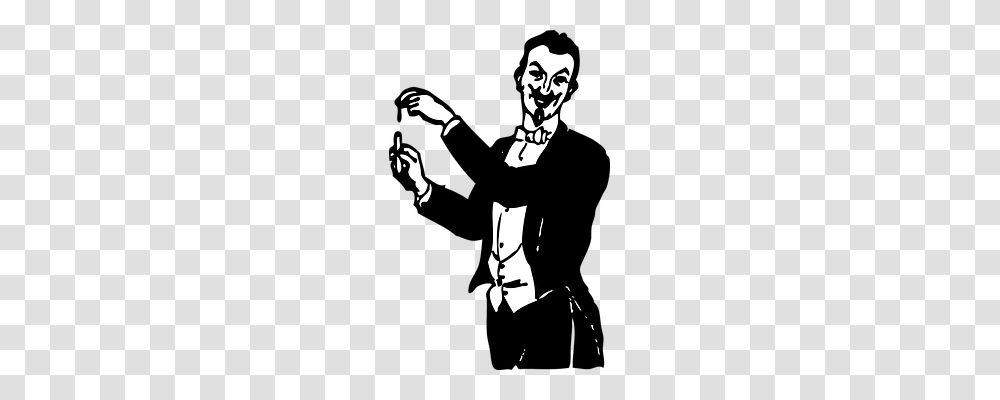 Magician Emotion, Stencil, Person, Hand Transparent Png