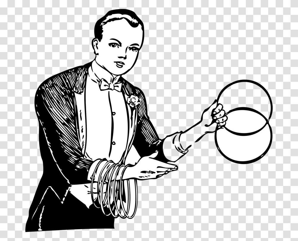 Magician Circus Performing Arts Drawing, Performer, Person, Human, Waiter Transparent Png